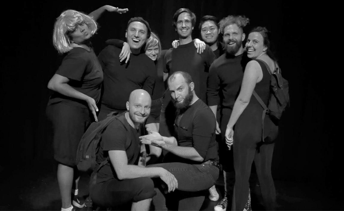 Performed in a clown group called Der Kinder around the comedy clubs in LA. This picture was taken at Second City's LA location.